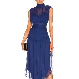 Shona Joy Safira Midi Dress in Aegean Blue